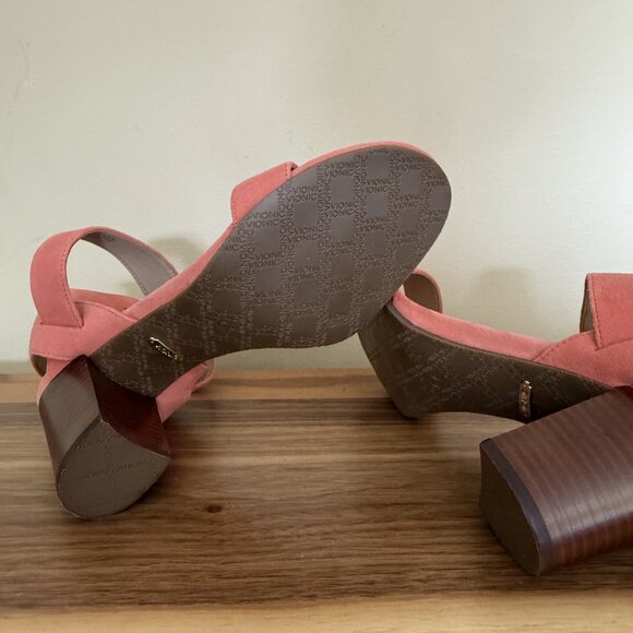 VIONIC Sofia Suede Coral Suede 8.5 W sandals shoes leather NWOT ankle strap - Picture 7 of 13